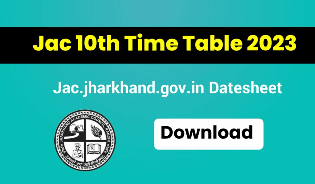 JAC Class 10th Time Table